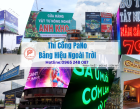 Thi công pano bảng hiệu ngoài trời