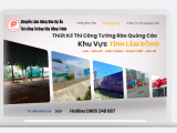 Chuyên thi công tường vây quảng cáo