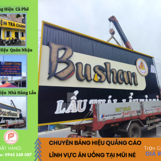 Chuyên làm bảng hiệu quán ăn uống tại Mũi Né