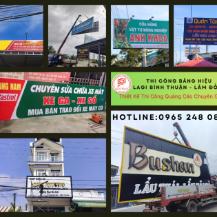 Chuyên làm bảng hiệu quảng cáo tại LaGi Bình Thuận