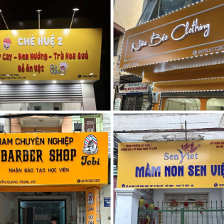 Chuyên thi công bảng hiệu alu giá rẻ