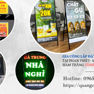 Gia công lắp đặt bảng hiệu hộp đèn tại tỉnh Lâm Đồng
