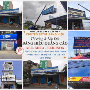 Thi công lắp đặt bảng hiệu tại Tỉnh Lâm Đồng