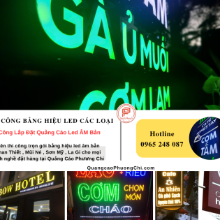 Thi công Quảng cáo LED âm bản 