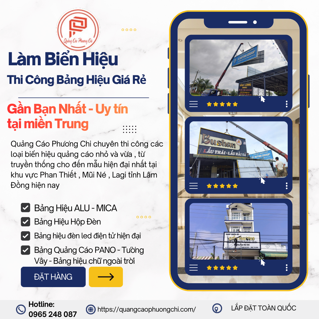 Địa chỉ làm bảng hiệu quảng cáo giá rẻ nhất tỉnh lâm đồng