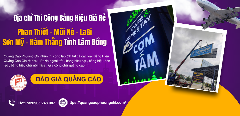 Địa chỉ thi công bảng hiệu giá rẻ tại tỉnh lâm đồng