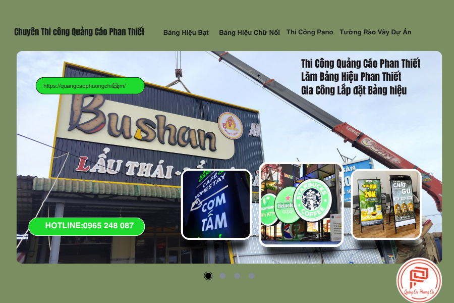 bảng giá thi công quảng cáo phan thiết