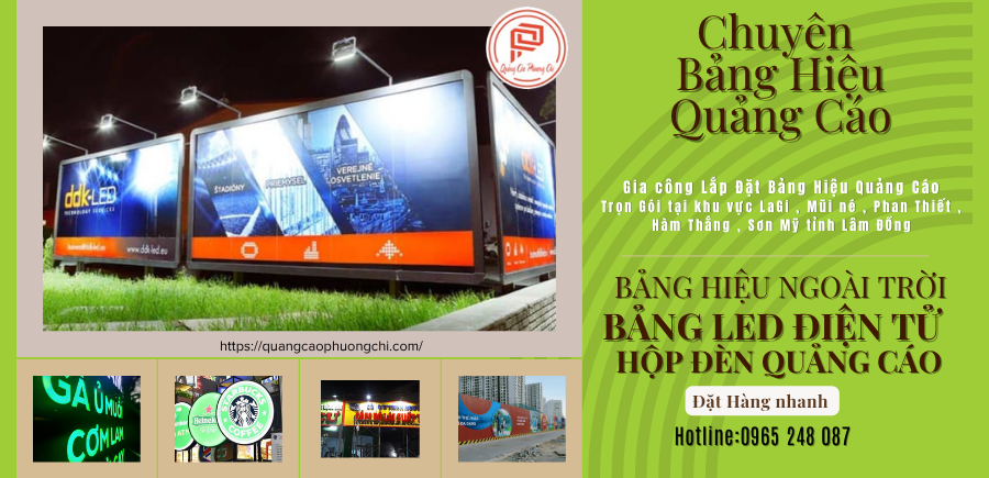 chuyên làm bảng hiệu ngoài trời , hộp đèn led , quảng cáo led điện tử giá rẻ tại Phan Thiết