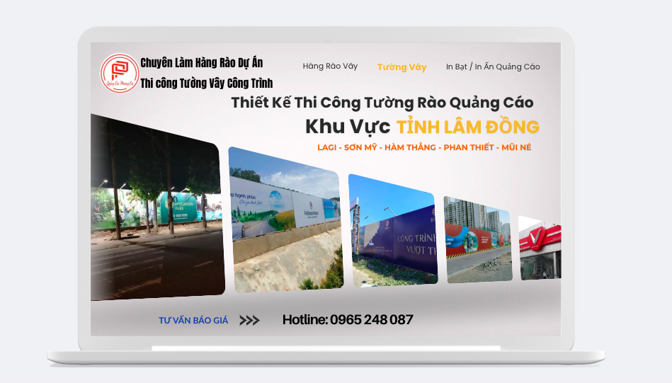 Chuyên thi công tường vây quảng cáo