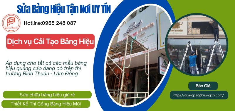 dịch vụ sửa bảng hiệu Bình Thuận