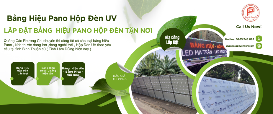 Làm hộp đèn pano in uv giá rẻ Bình Thuận cũ