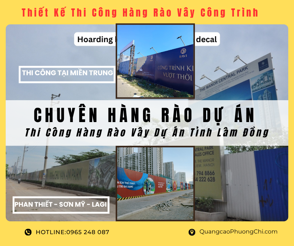 Thi công hàng rào dự án tỉnh lâm đồng