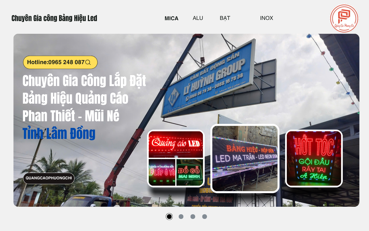 Xưởng làm bảng hiệu quảng cáo giá rẻ tại Phan Thiết