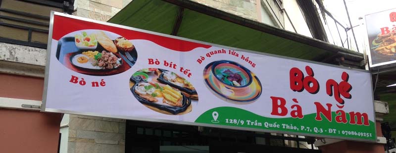 bảng hiệu quán ăn sáng giá rẻ bằng bạt