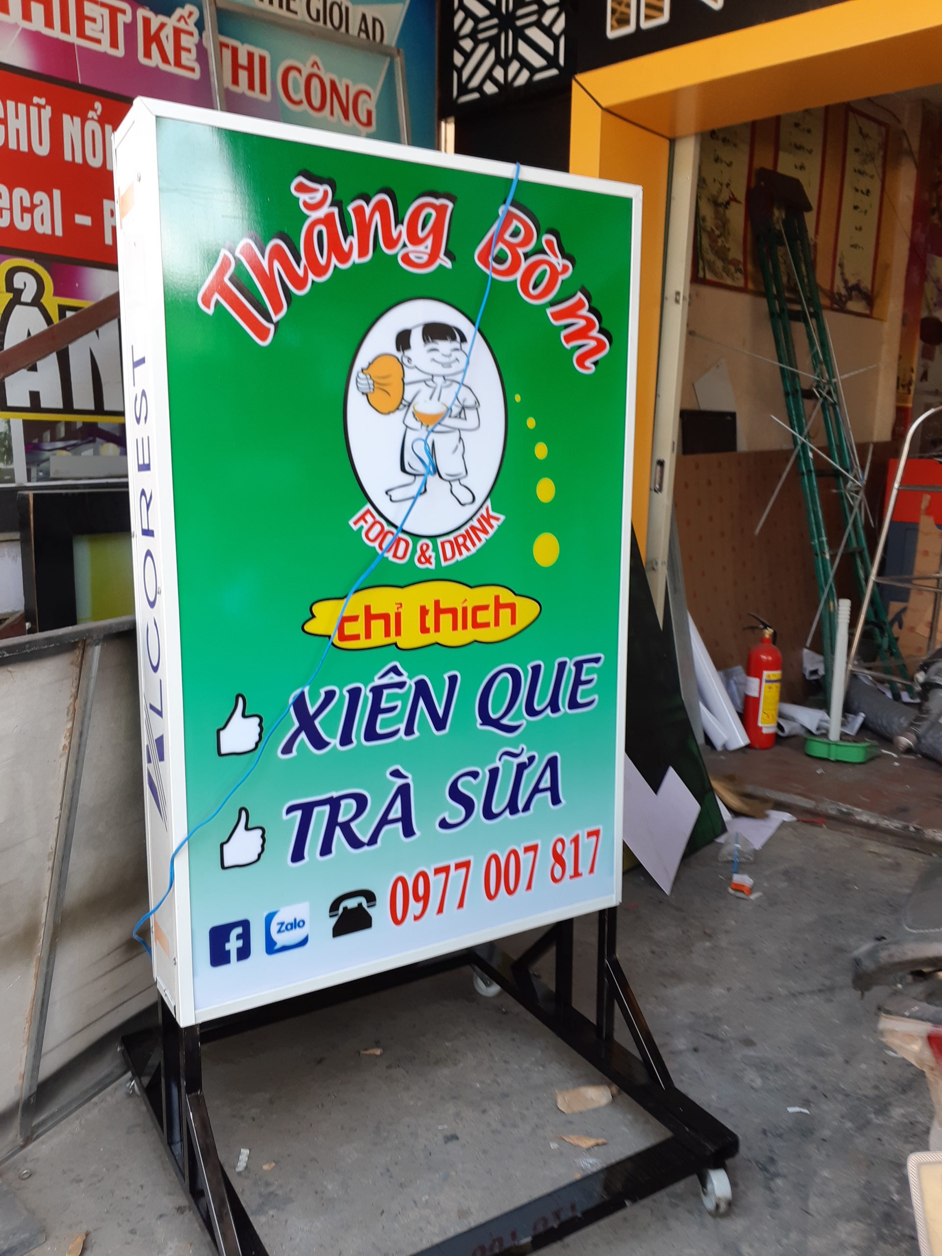 thi công bảng hiệu hộp đèn led tại mũi né