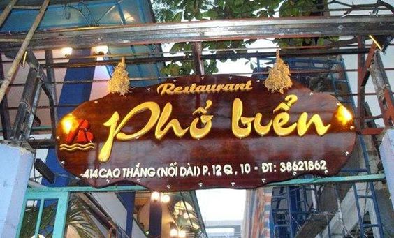 thi công bảng hiệu nhà hàng biển